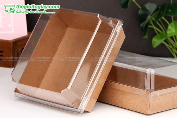 Hộp giấy kraft vuông giá rẻ