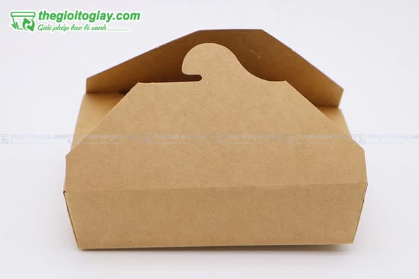Hộp giấy nâu kraft nắp gài