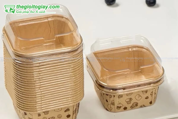 In hộp giấy vuông kraft