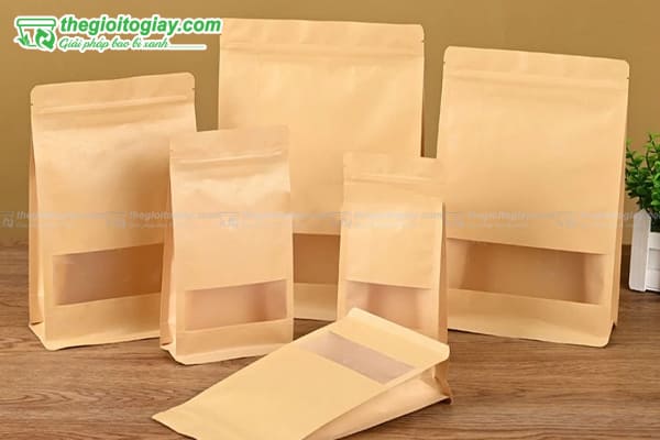 Mẫu túi zip giấy 8 cạnh