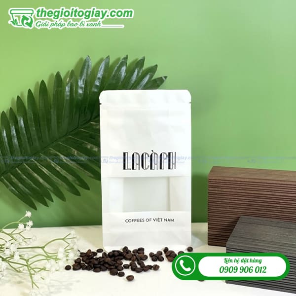 In túi zip giấy 8 cạnh