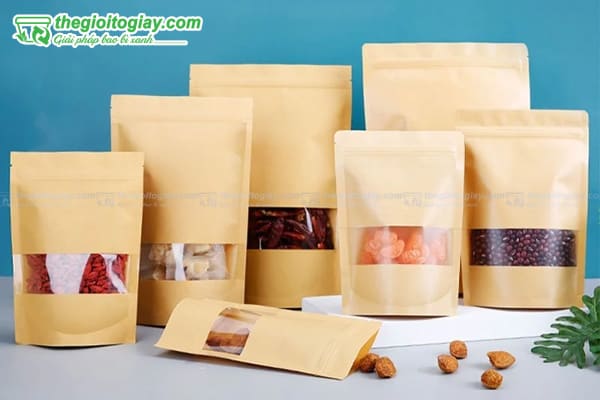 Túi zip giấy đựng hạt