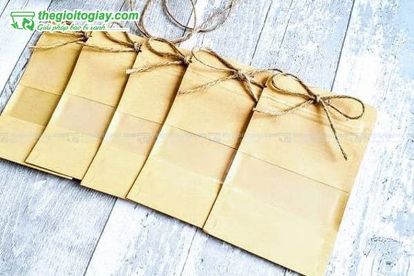 Túi zip giấy nâu kraft
