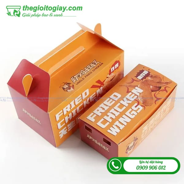 Hộp giáy có quai xách in logo đẹp