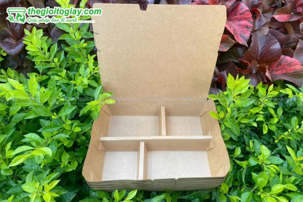 Hộp giấy kraft chia ngăn