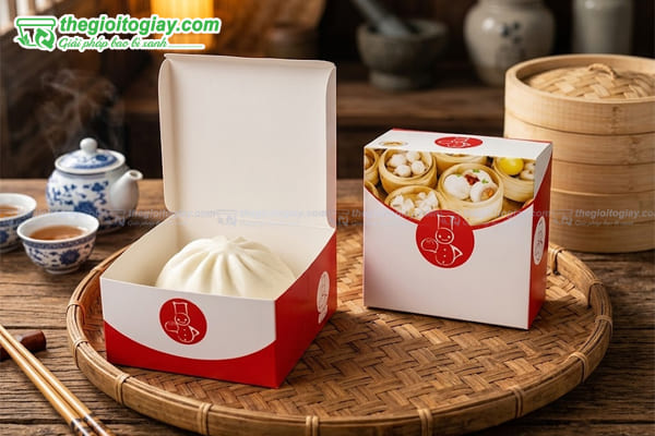 Hộp giấy bánh bao