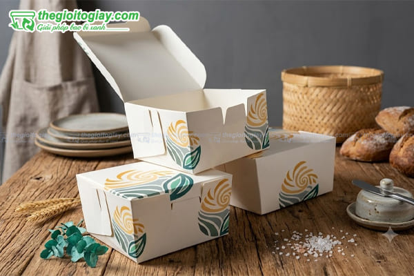 Mẫu hộp giấy đựng bánh bao
