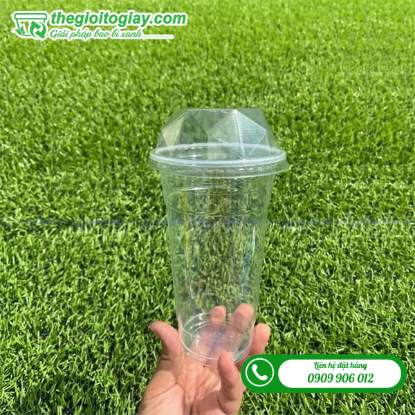 Nắp kim cương đậy ly nhựa PP