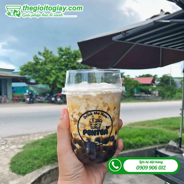 nắp vuông đậy ly trà sữa
