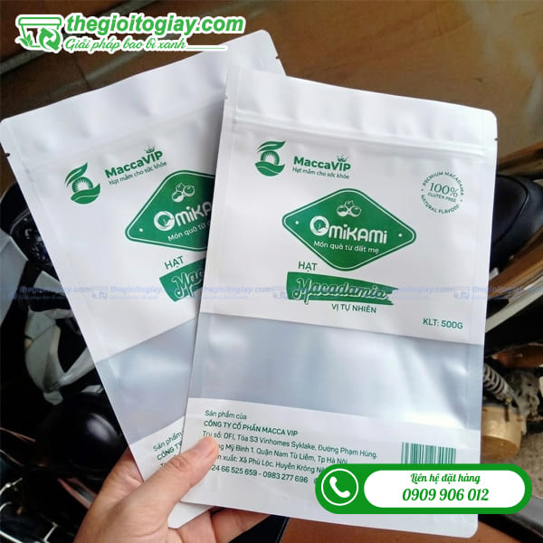 In túi zip sữa có cửa sổ đẹp