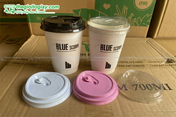 Ly giấy nắp uống trực tiếp