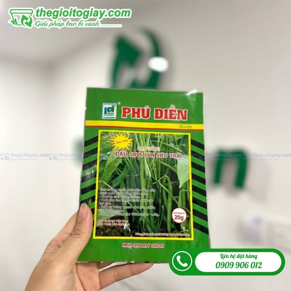 Túi hàn 3 biên đựng hạt giống