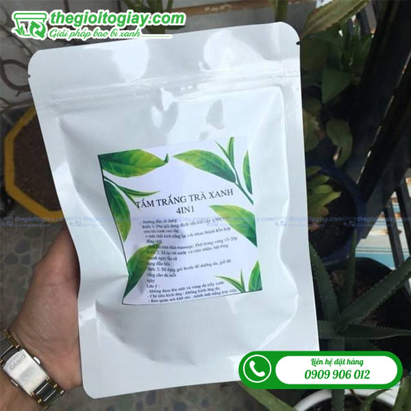 Túi zip sữa có tem dán