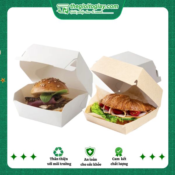 Hộp giấy hamburger