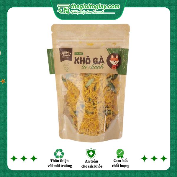 Túi zip giấy đựng khô gà