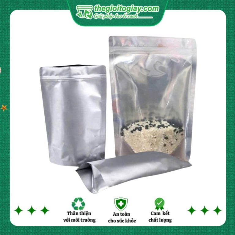 Túi zip bạc